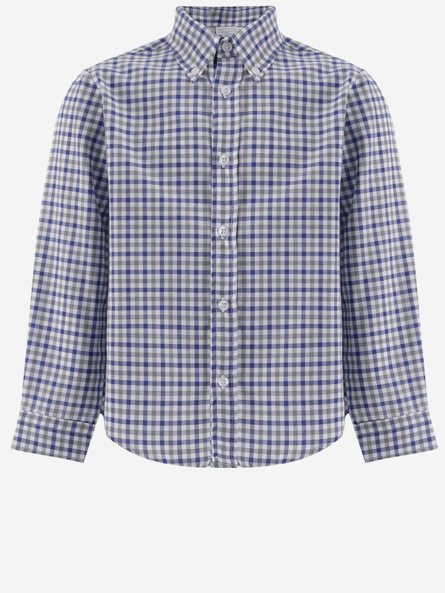 CAMICIA IN COTONE CON MOTIVO A QUADRI MBML 170 NICOLETTA FANNA KIDS 