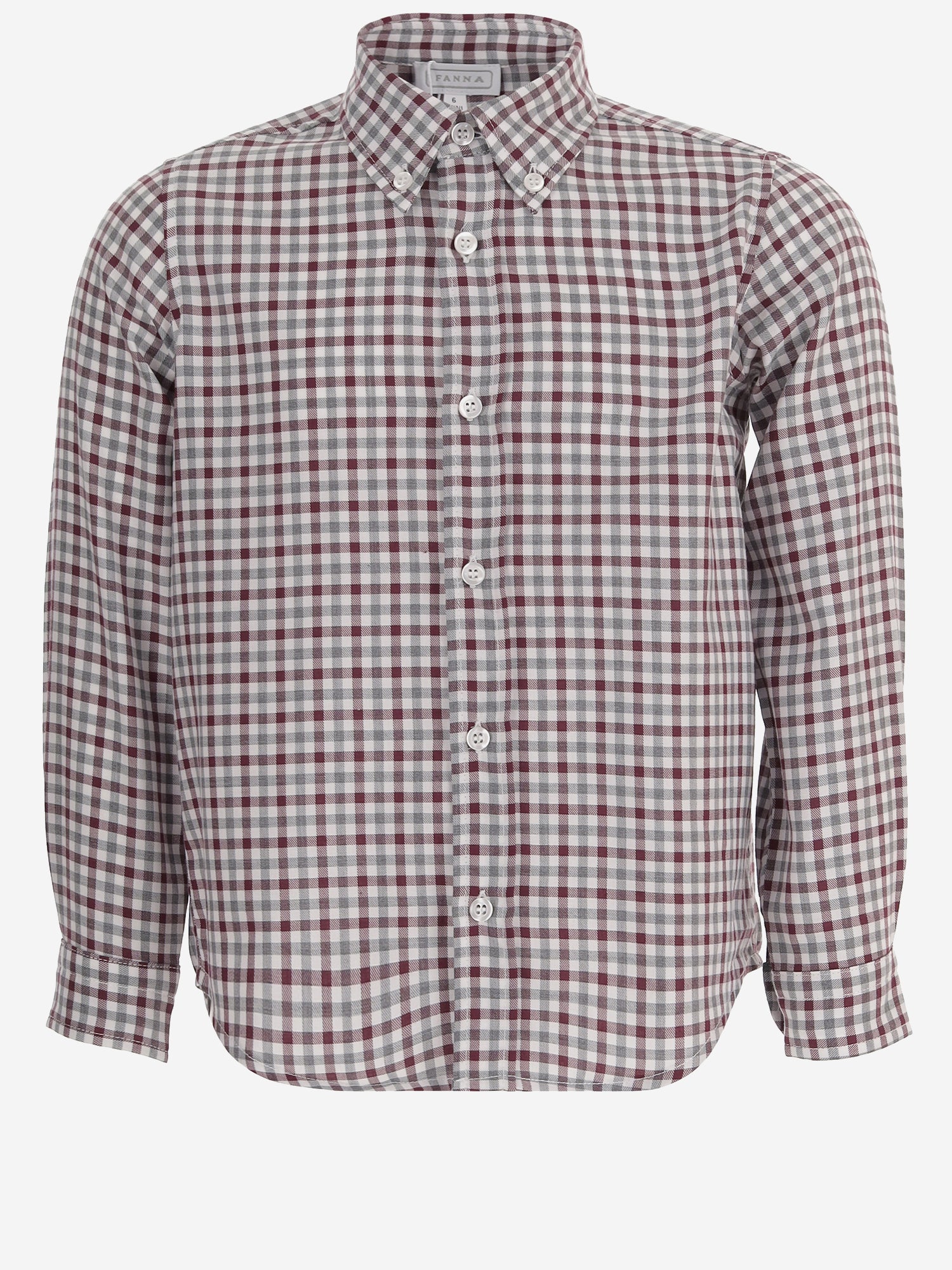 CAMICIA IN COTONE CON COLLETTO BUTTON-DOWN MBML 36 NICOLETTA FANNA KIDS 