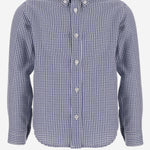 CAMICIA IN COTONE CON COLLETTO BUTTON-DOWN MBML 44 NICOLETTA FANNA KIDS 