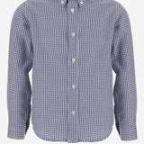 CAMICIA IN COTONE CON COLLETTO BUTTON-DOWN MBML 44 NICOLETTA FANNA KIDS 