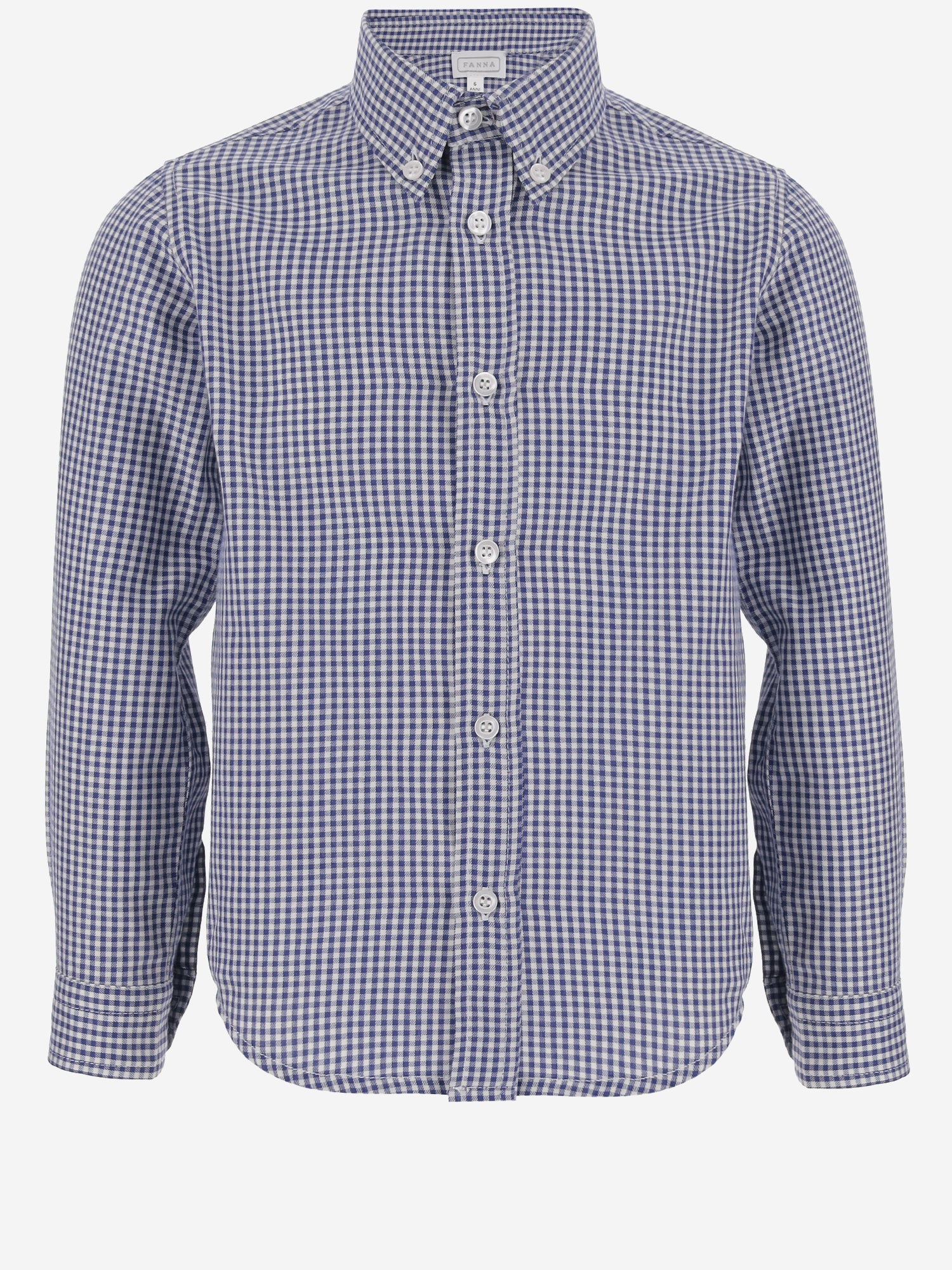 CAMICIA IN COTONE CON COLLETTO BUTTON-DOWN MBML 44 NICOLETTA FANNA KIDS 