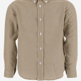 CAMICIA IN COTONE CON COLLETTO BUTTON-DOWN MBML 45 NICOLETTA FANNA KIDS 