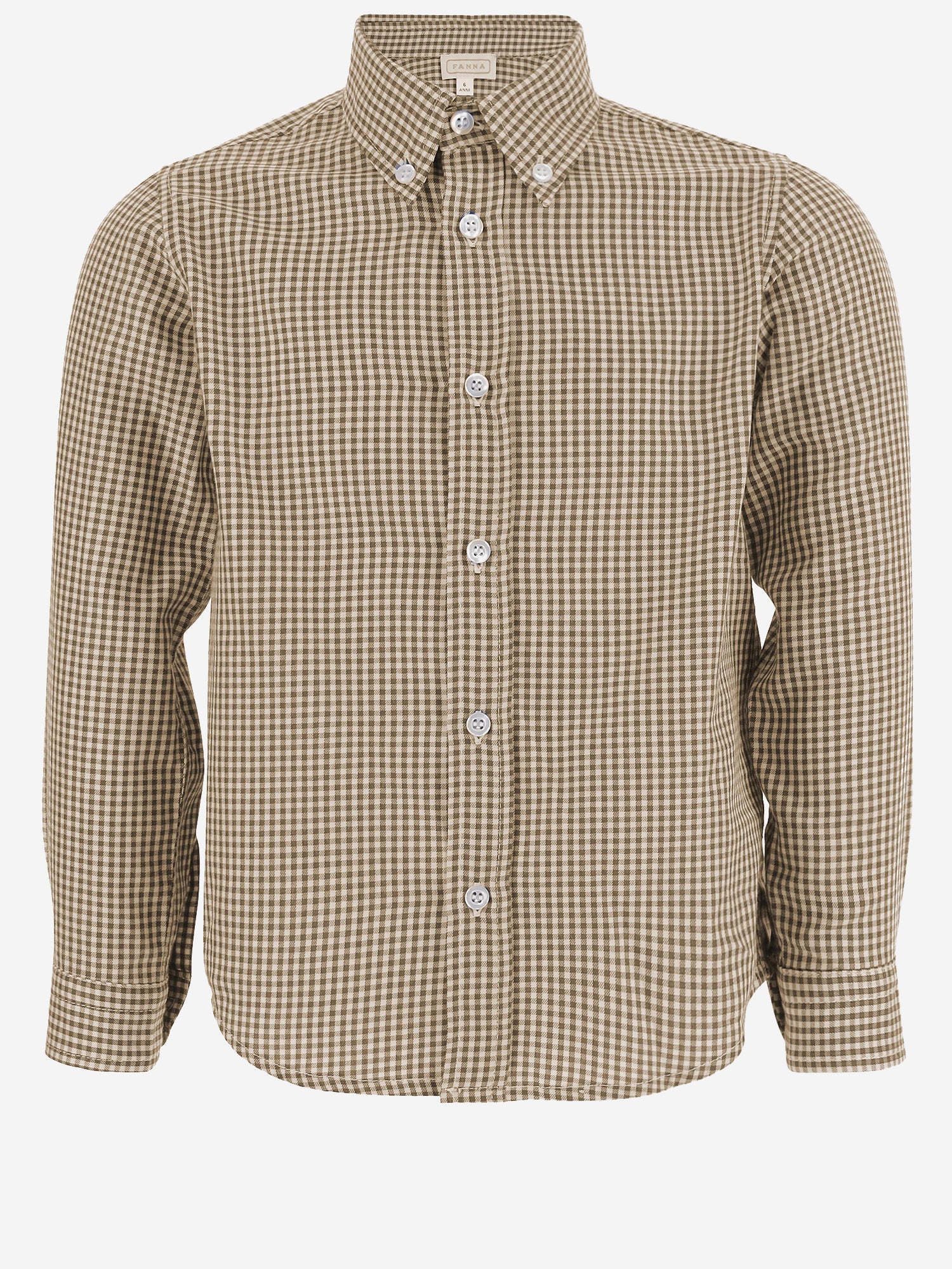 CAMICIA IN COTONE CON COLLETTO BUTTON-DOWN MBML 45 NICOLETTA FANNA KIDS 