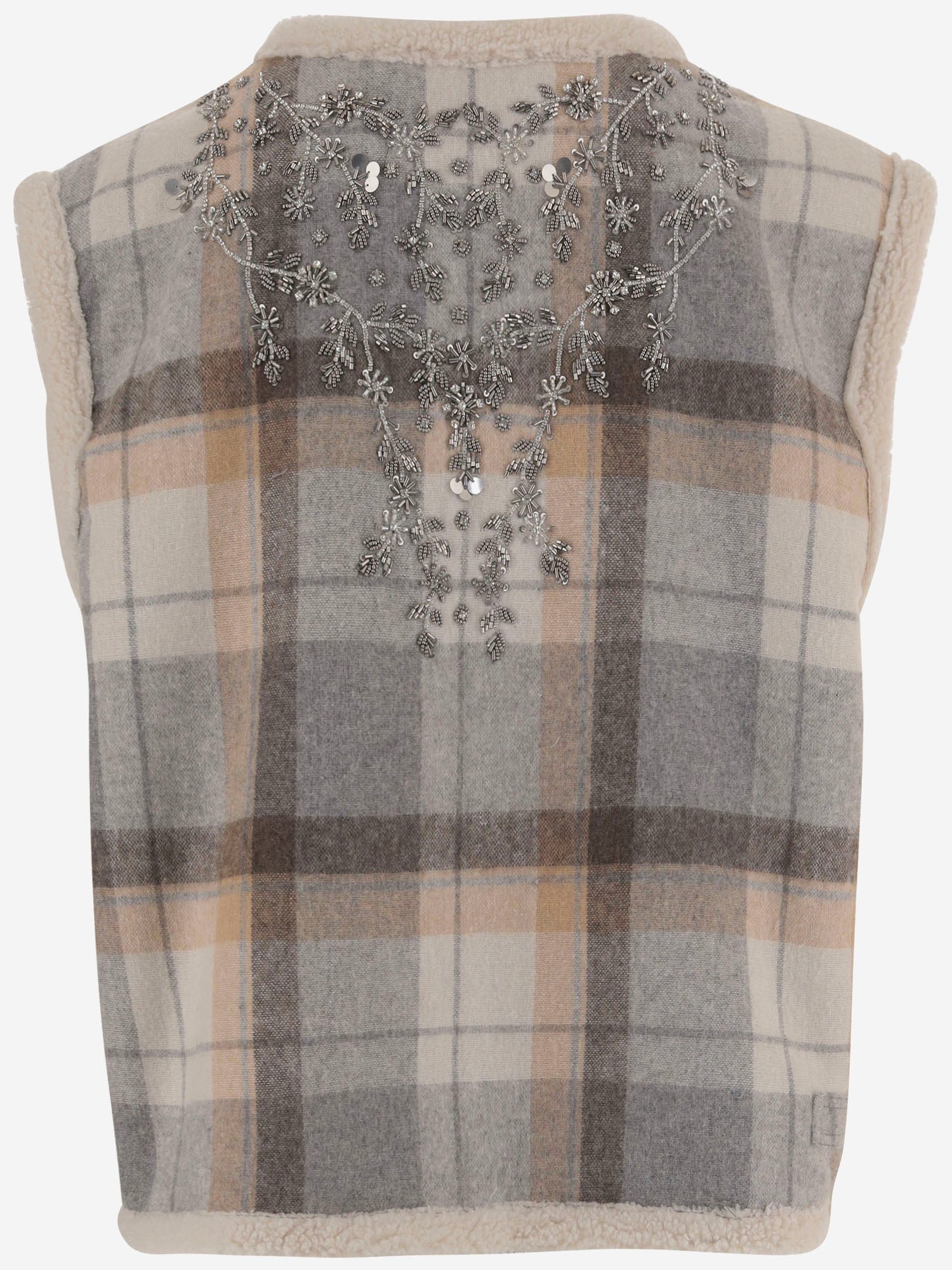 GILET IN MISTO LANA CON RICAMI FLOREALI DIXIEBRIGHT DES07 NOVELLE 