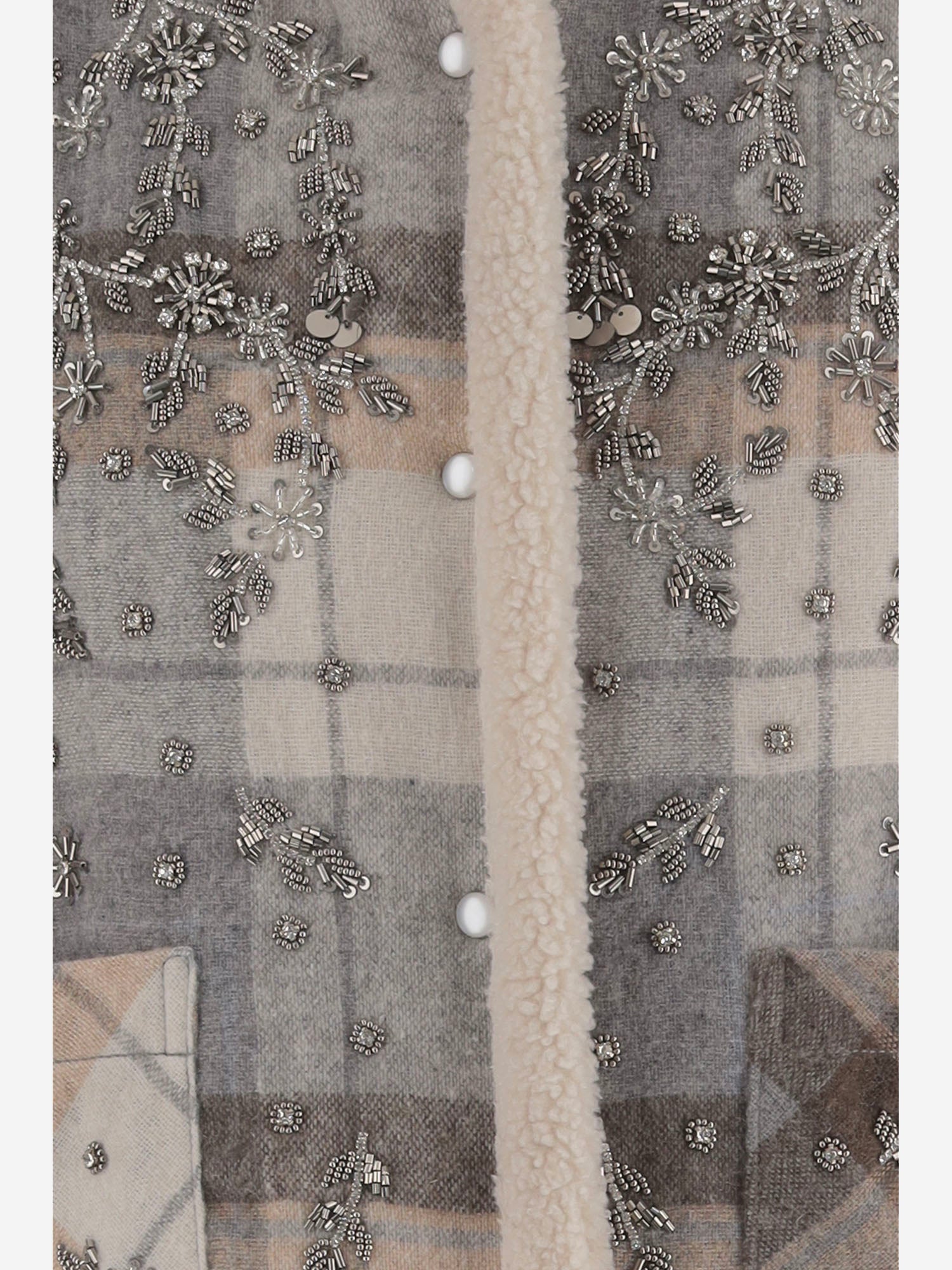 GILET IN MISTO LANA CON RICAMI FLOREALI DIXIEBRIGHT DES07 NOVELLE 