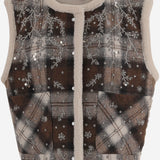 GILET IN MISTO LANA CON RICAMI FLOREALI DIXIEBRIGHT DES17 NOVELLE 
