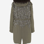PARKA IN COTONE CON APPLICAZIONI FLOREALI PARKABRIGHT LODEN NOVELLE 