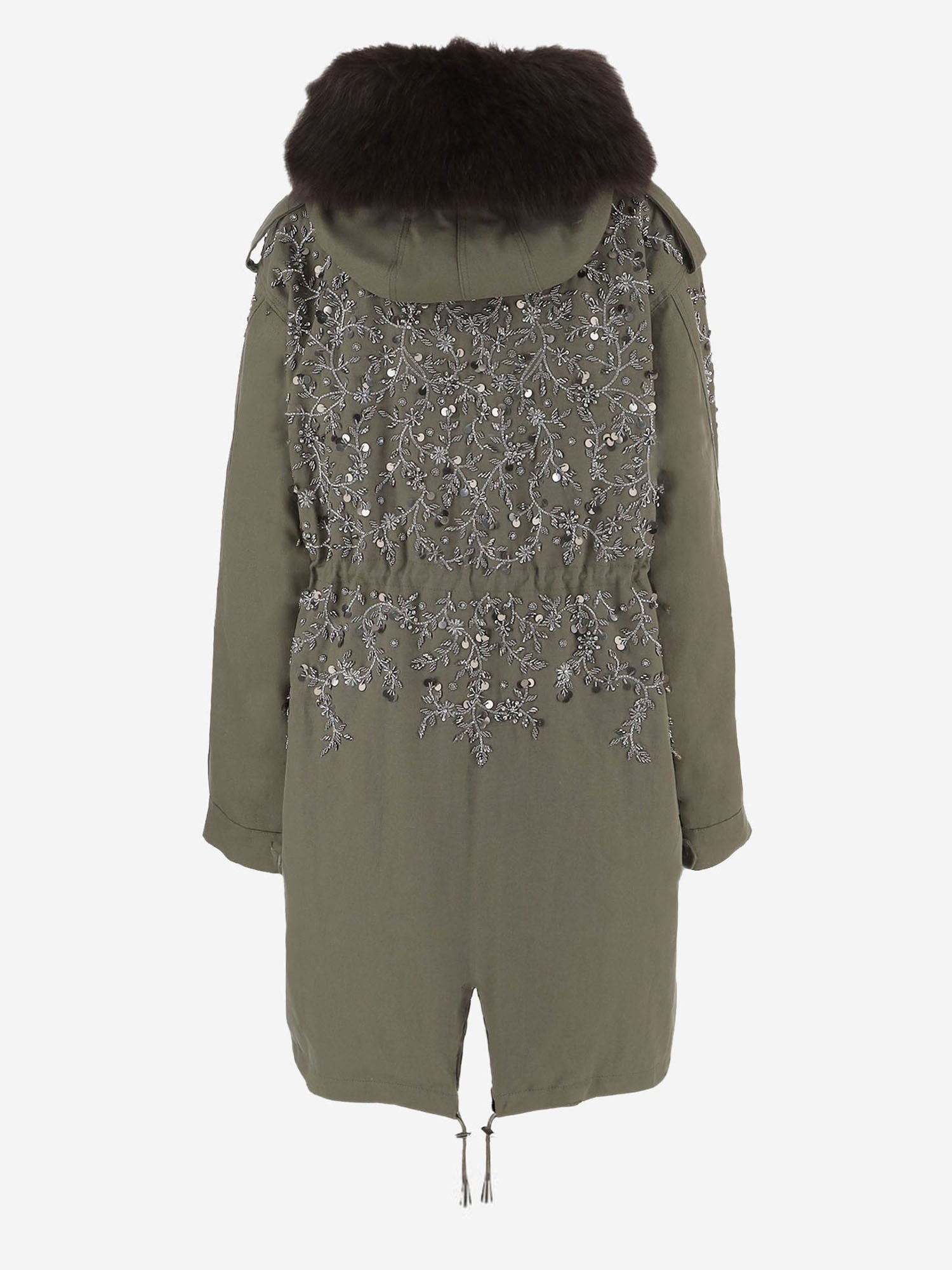 PARKA IN COTONE CON APPLICAZIONI FLOREALI PARKABRIGHT LODEN NOVELLE 