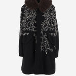 PARKA IN COTONE CON APPLICAZIONI FLOREALI PARKABRIGHT NERO NOVELLE 