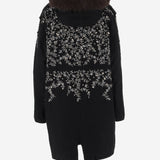 PARKA IN COTONE CON APPLICAZIONI FLOREALI PARKABRIGHT NERO NOVELLE 