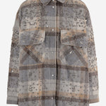 GIACCA IN MISTO LANA CON RICAMI FLOREALI TULSABRIGHT DES07 NOVELLE 