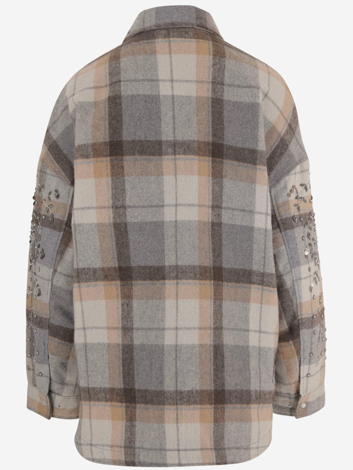 GIACCA IN MISTO LANA CON RICAMI FLOREALI TULSABRIGHT DES07 NOVELLE 