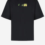 T-SHIRT IN COTONE SPICES ARROW 44MAA120F26J00D 001 OFF-WHITE 