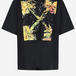 T-SHIRT IN COTONE SPICES ARROW 44MAA120F26J00D 001 OFF-WHITE 