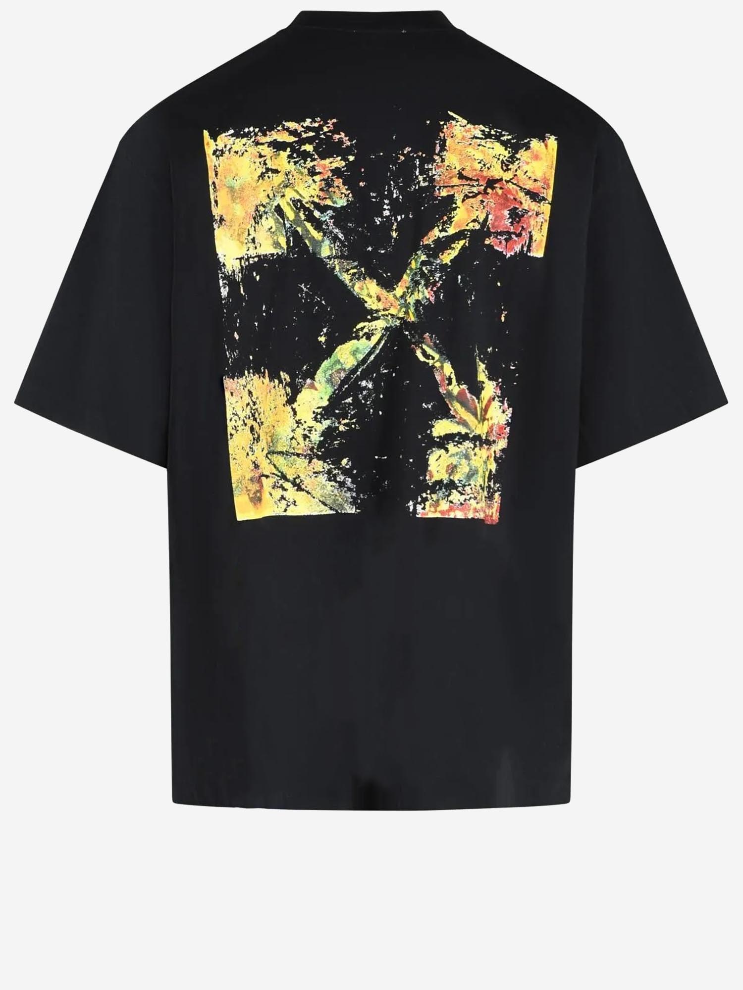 T-SHIRT IN COTONE SPICES ARROW 44MAA120F26J00D 001 OFF-WHITE 