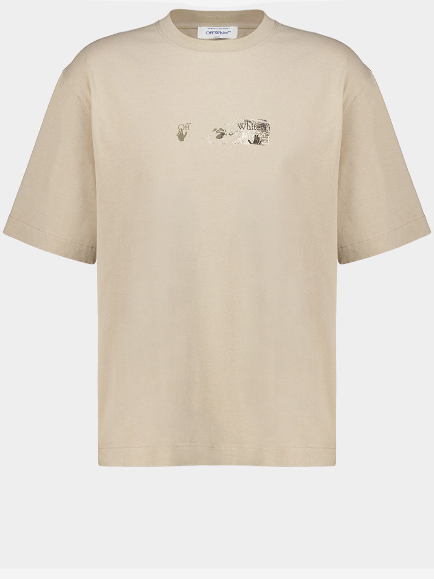 T-SHIRT IN COTONE SPICES ARROW 44MAA120F26J00D 031 OFF-WHITE 