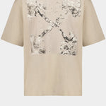 T-SHIRT IN COTONE SPICES ARROW 44MAA120F26J00D 031 OFF-WHITE 