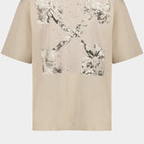 T-SHIRT IN COTONE SPICES ARROW 44MAA120F26J00D 031 OFF-WHITE 