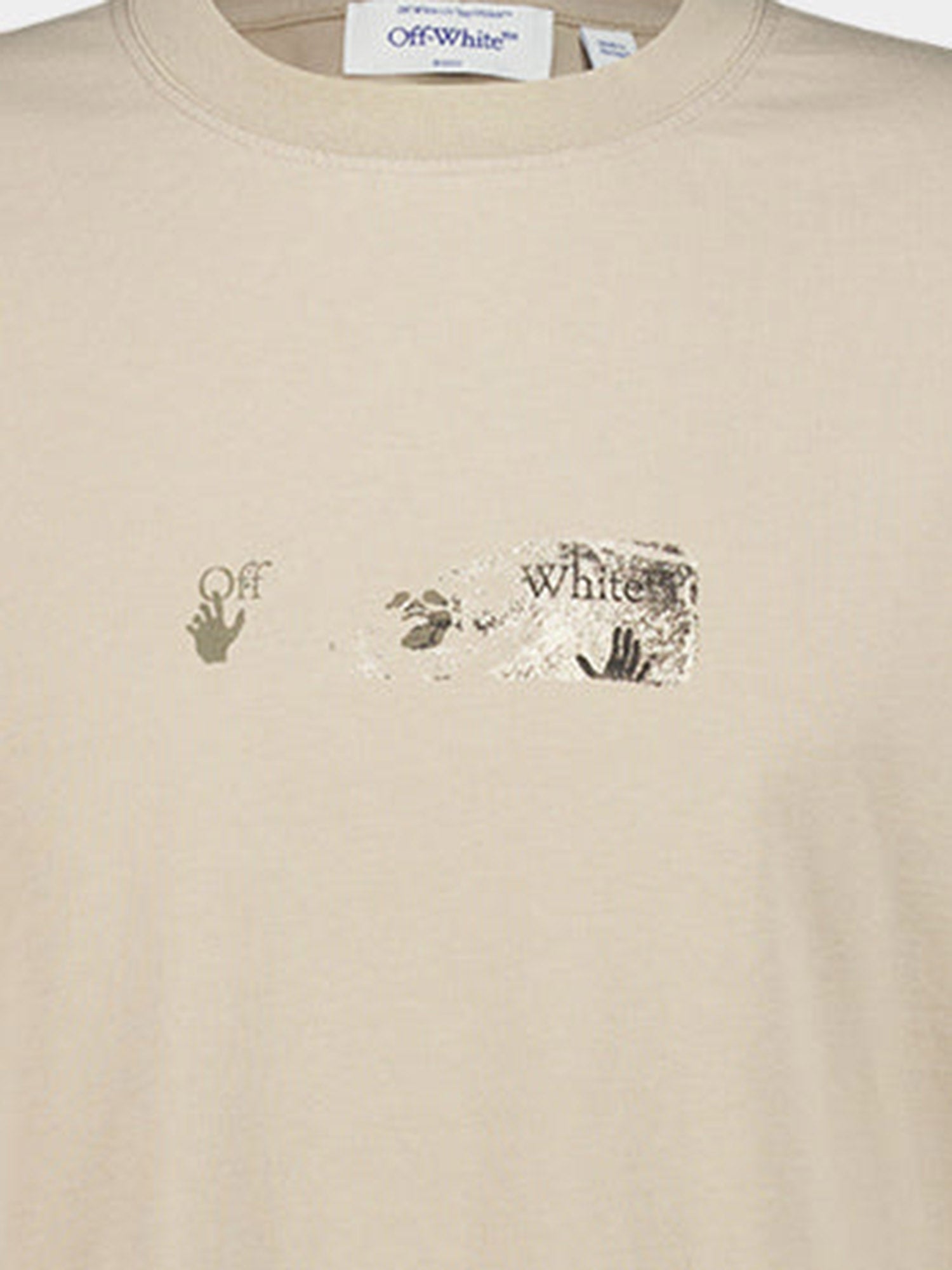 T-SHIRT IN COTONE SPICES ARROW 44MAA120F26J00D 031 OFF-WHITE 
