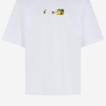 T-SHIRT IN COTONE SPICES ARROW 44MAA120F26J00D 100 OFF-WHITE 