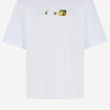 T-SHIRT IN COTONE SPICES ARROW 44MAA120F26J00D 100 OFF-WHITE 
