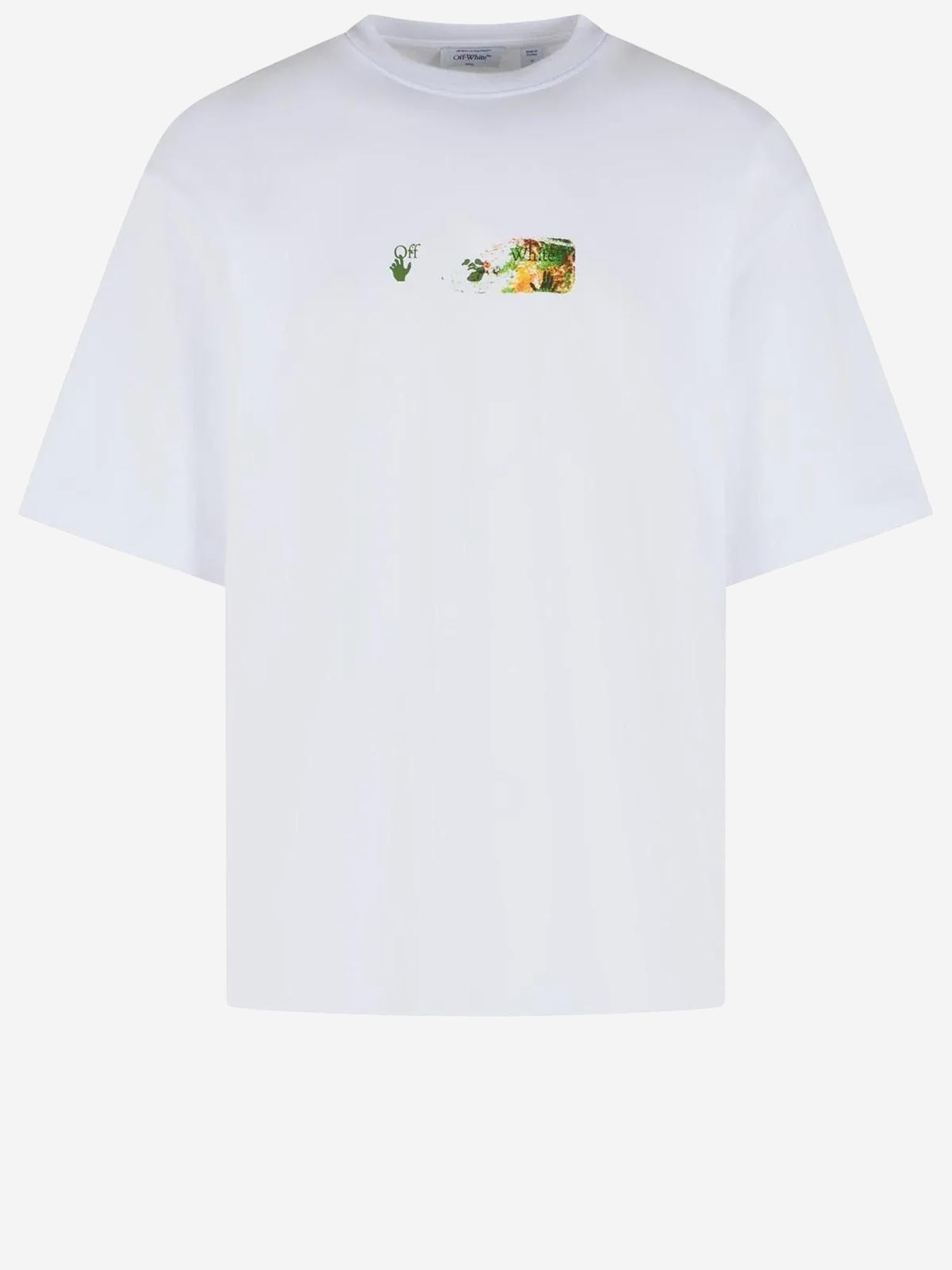 T-SHIRT IN COTONE SPICES ARROW 44MAA120F26J00D 100 OFF-WHITE 
