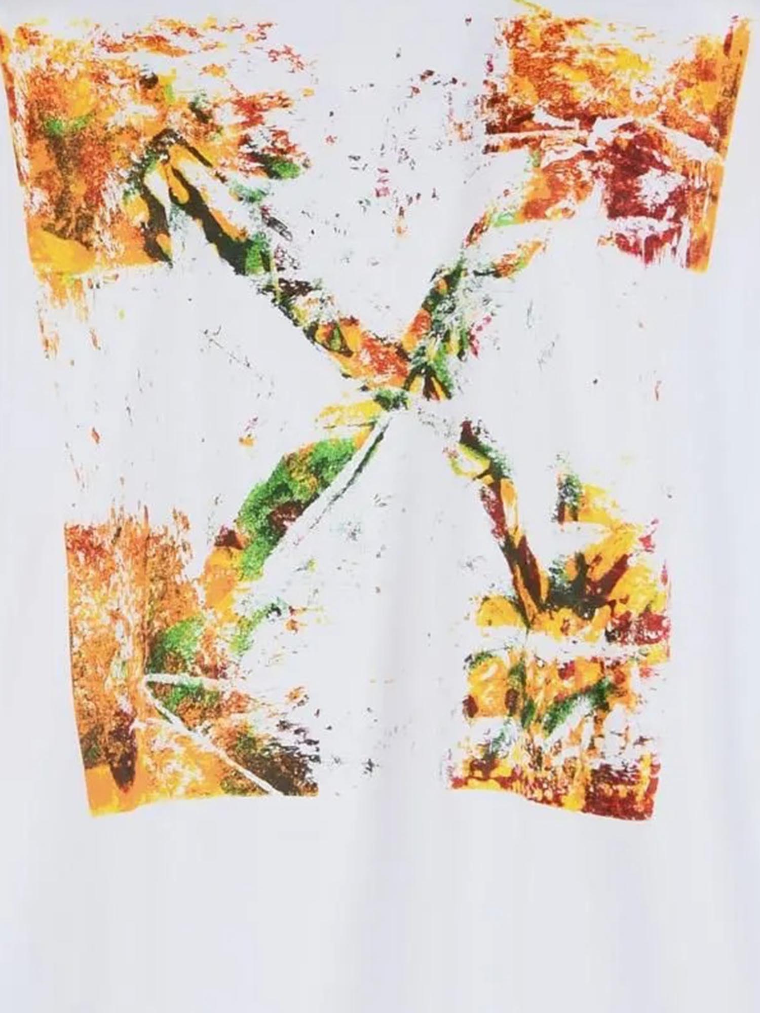 T-SHIRT IN COTONE SPICES ARROW 44MAA120F26J00D 100 OFF-WHITE 