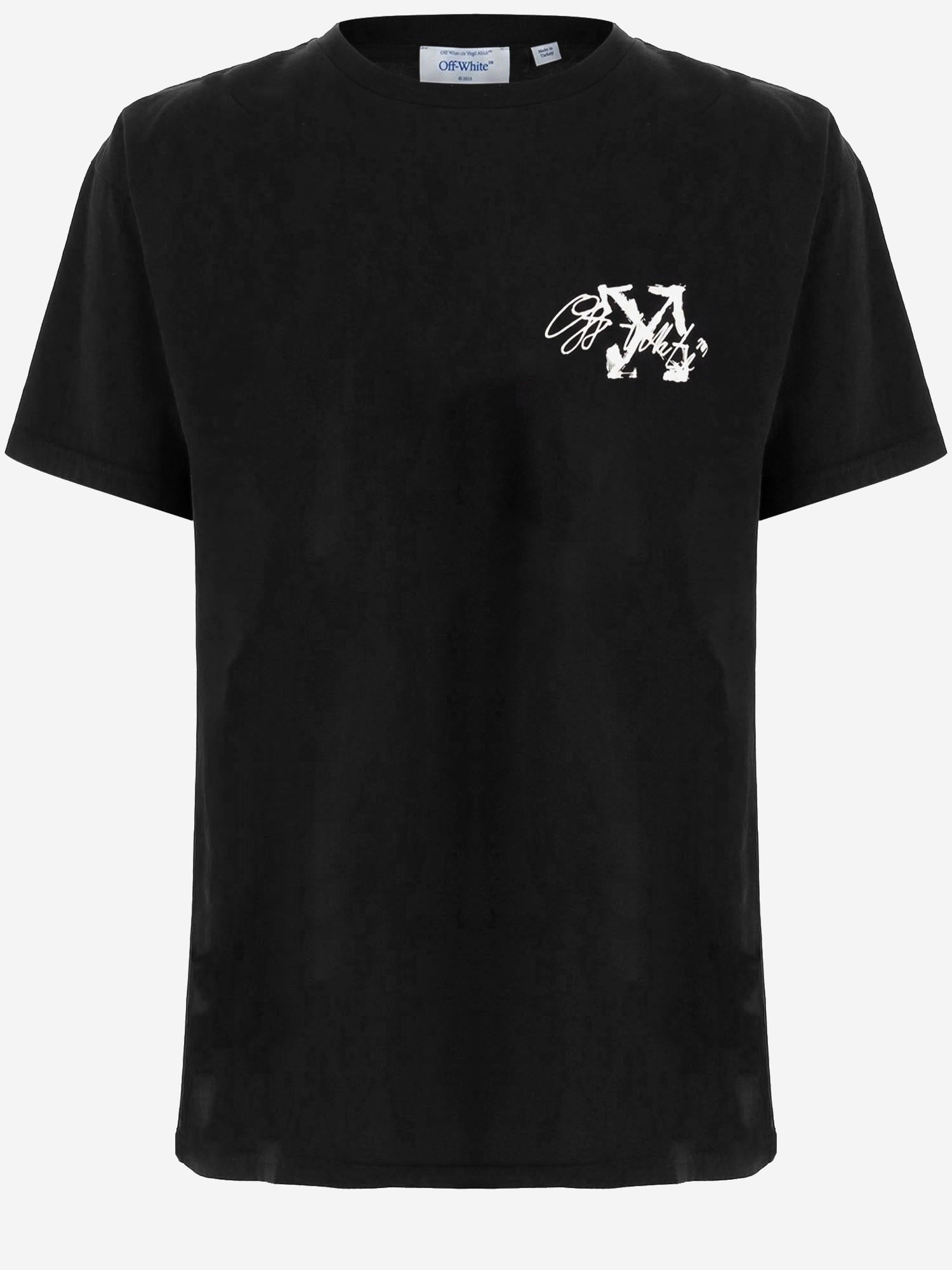 T-SHIRT IN COTONE STROKE 2 ARROW SKATE 44MAA120F26J00J 001 OFF-WHITE 