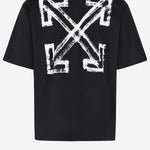 T-SHIRT IN COTONE MOTION ARROW SKATE 44MAA120F26J00Y 001 OFF-WHITE 
