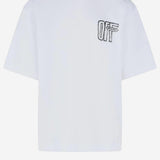 T-SHIRT IN COTONE MOTION ARROW SKATE 44MAA120F26J00Y 100 OFF-WHITE 