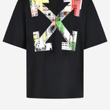 T-SHIRT IN COTONE INDUSTRIAL ARROW 44MAA120F26J00Z 001 OFF-WHITE 