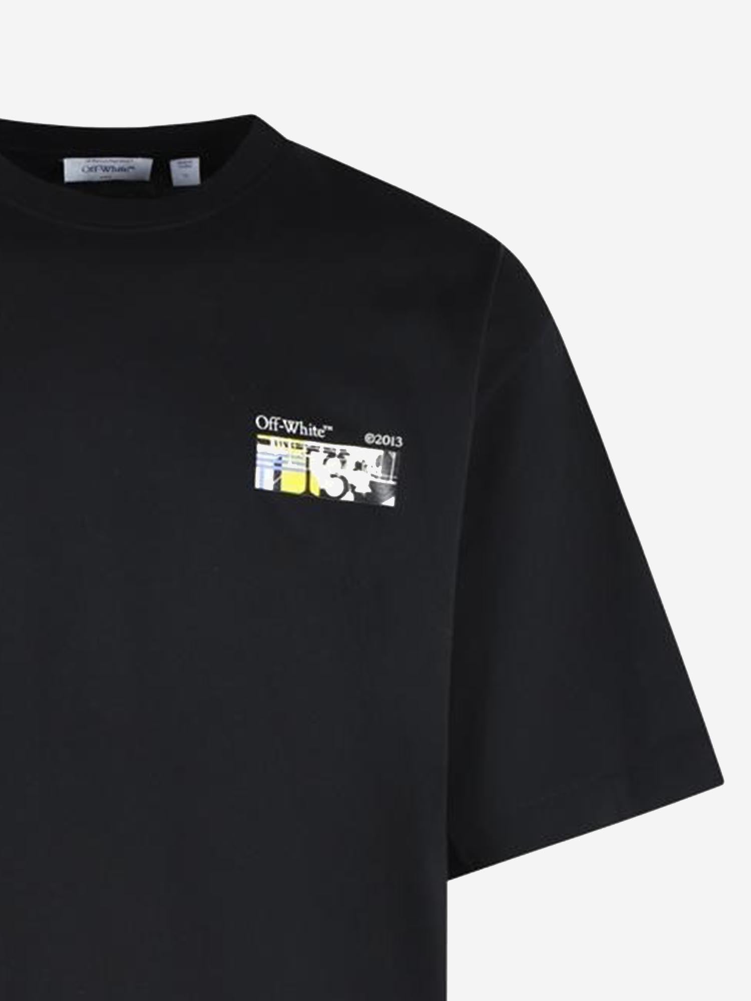 T-SHIRT IN COTONE INDUSTRIAL ARROW 44MAA120F26J00Z 001 OFF-WHITE 