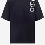 T-SHIRT IN COTONE CON LOGO 44MAA120F26J010 001 OFF-WHITE 