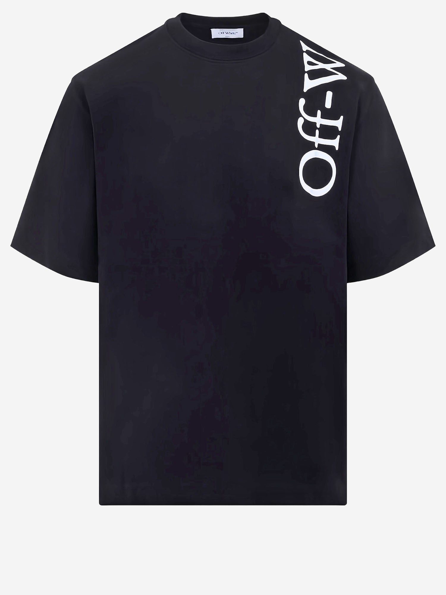 T-SHIRT IN COTONE CON LOGO 44MAA120F26J010 001 OFF-WHITE 