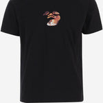T-shirt in cotone con logo 44MAA16MF26J00J 001 OFF-WHITE 
