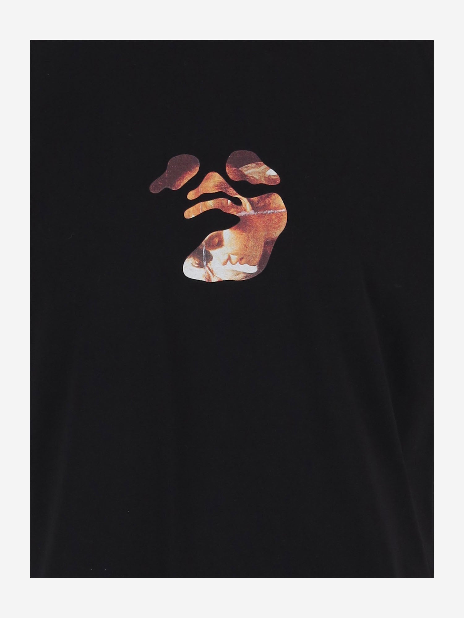 T-shirt in cotone con logo 44MAA16MF26J00J 001 OFF-WHITE 