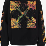 FELPA IN COTONE CON STAMPA LOGO 44MBA054F26F002 001 OFF-WHITE 