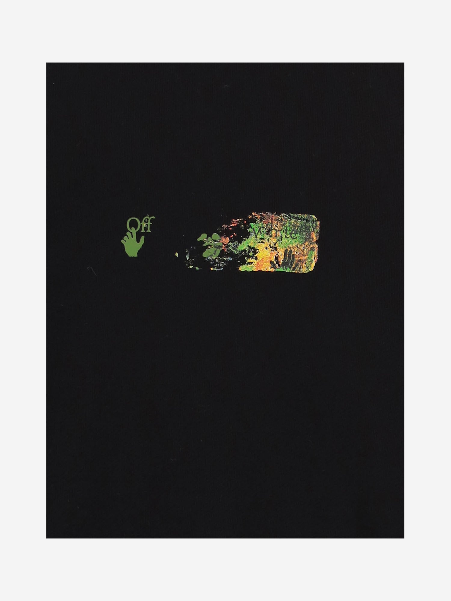 FELPA IN COTONE CON STAMPA LOGO 44MBA054F26F002 001 OFF-WHITE 