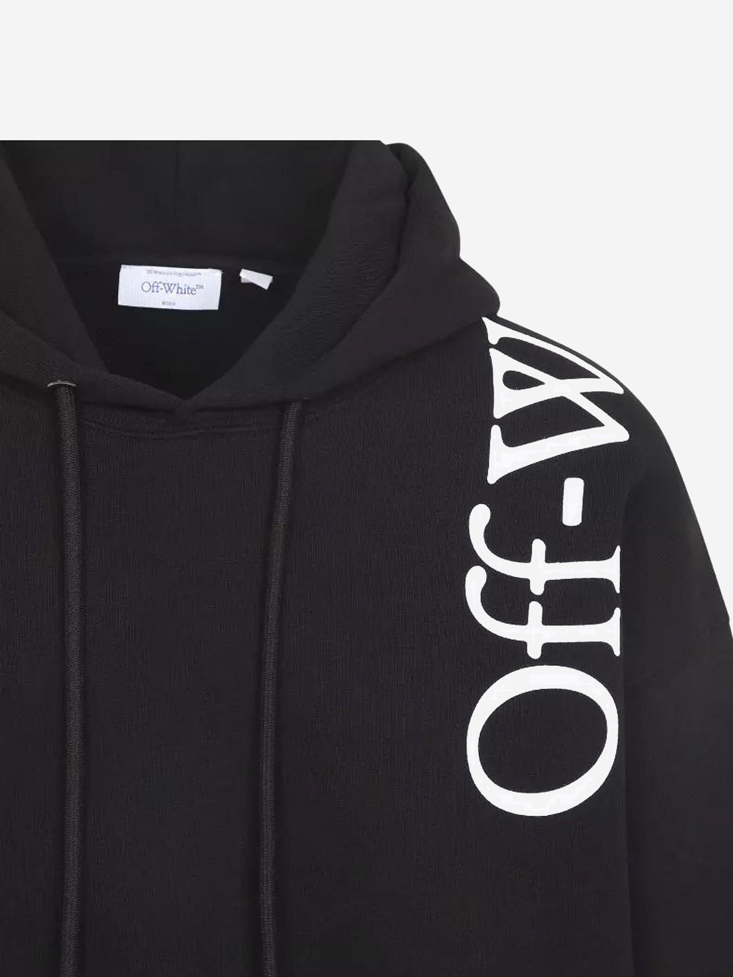 FELPA IN COTONE CON STAMPA LOGO 44MBB085F26F00O 001 OFF-WHITE 
