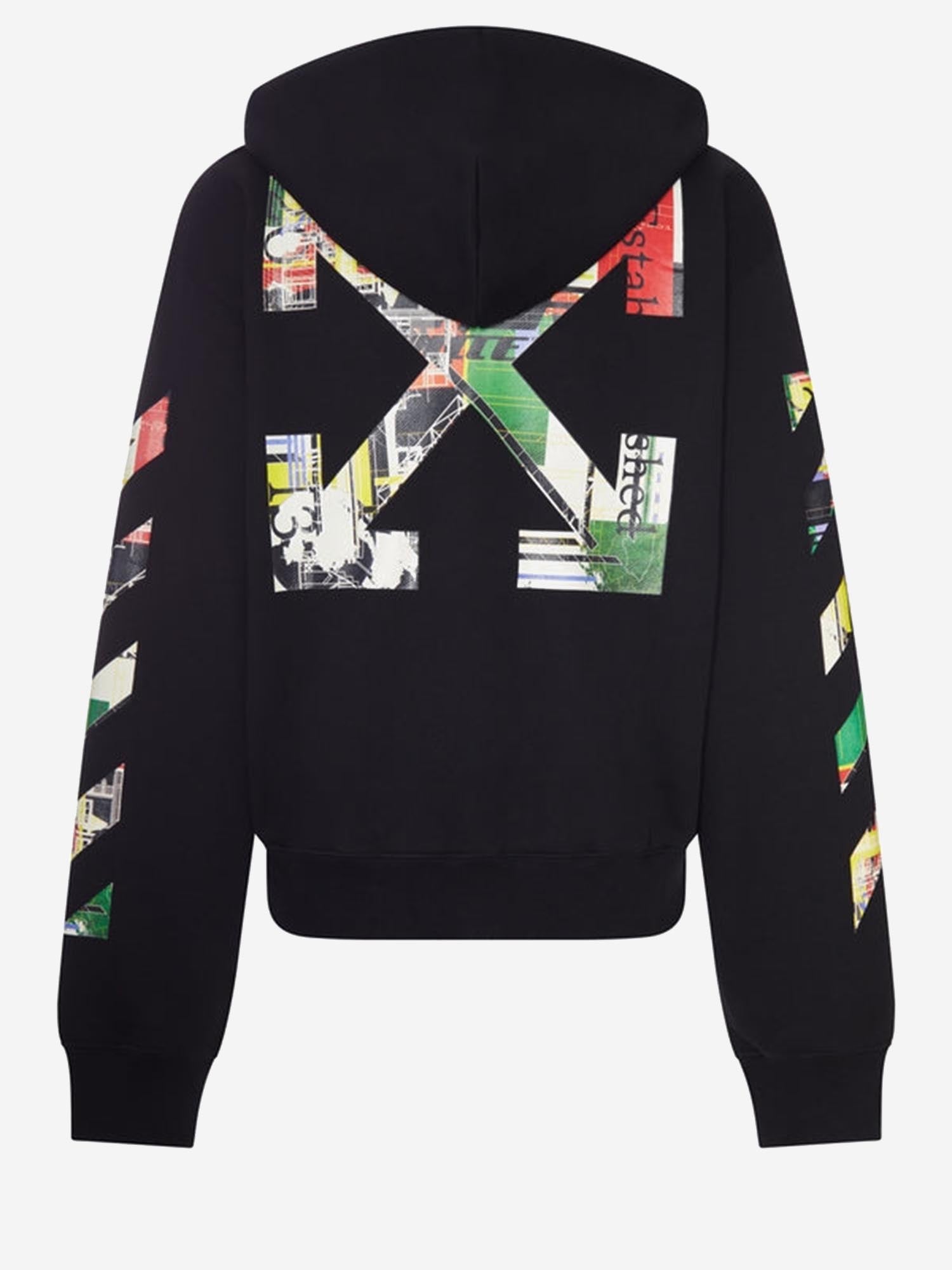 FELPA IN COTONE CON LOGO 44MBE02EF26F001 001 OFF-WHITE 