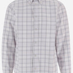 CAMICIA a quadri IN cotone 44MGE04MF26F003 050 OFF-WHITE 
