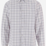 CAMICIA a quadri IN cotone 44MGE04MF26F003 050 OFF-WHITE 