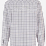 CAMICIA a quadri IN cotone 44MGE04MF26F003 050 OFF-WHITE 