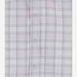 CAMICIA a quadri IN cotone 44MGE04MF26F003 050 OFF-WHITE 
