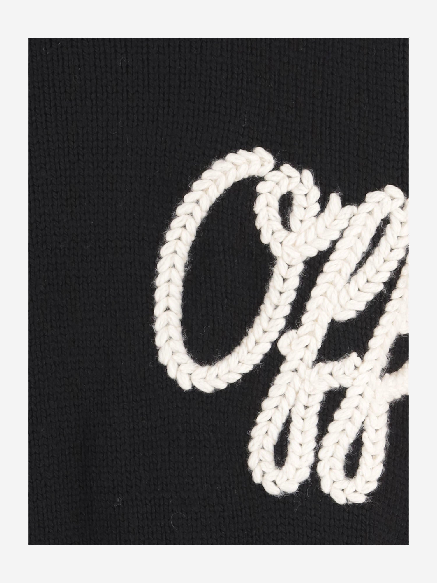 MAGLIONE IN LANA CON LETTERING LOGO 44MHE212F26K002 001 OFF-WHITE 
