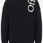 MAGLIA IN MISTO LANA CON LOGO 44MHE213F26K001 001 OFF-WHITE 