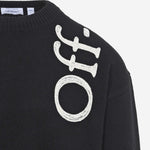 MAGLIA IN MISTO LANA CON LOGO 44MHE213F26K001 001 OFF-WHITE 