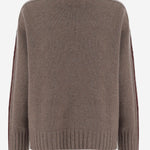 MAGLIA IN CASHMERE CON COLLO ALTO D306RC VAPOR OLIVER LATTUGHI 