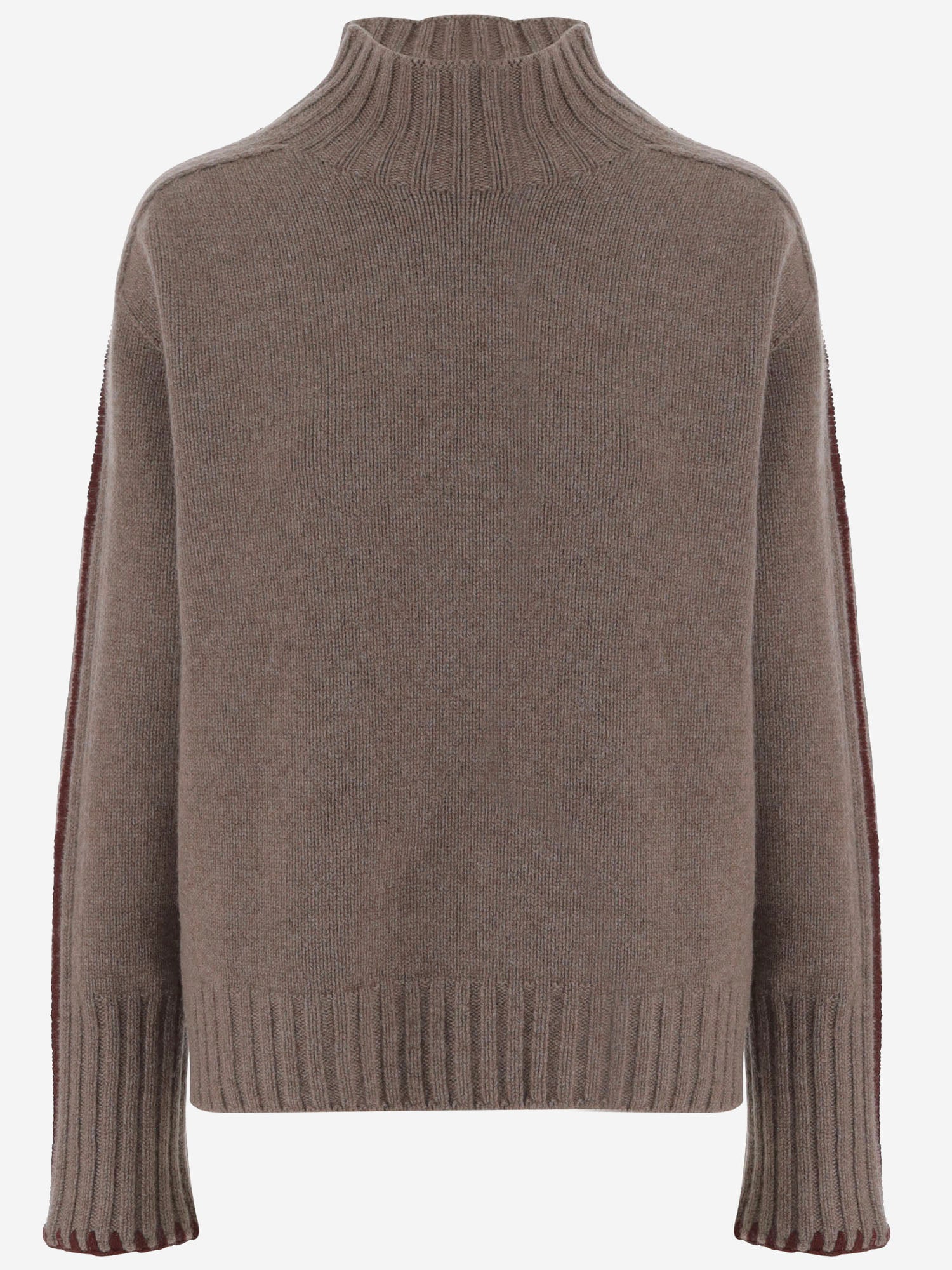 MAGLIA IN CASHMERE CON COLLO ALTO D306RC VAPOR OLIVER LATTUGHI 
