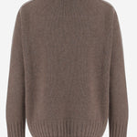 MAGLIA IN CASHMERE CON COLLO ALTO D306RC VAPOR OLIVER LATTUGHI 